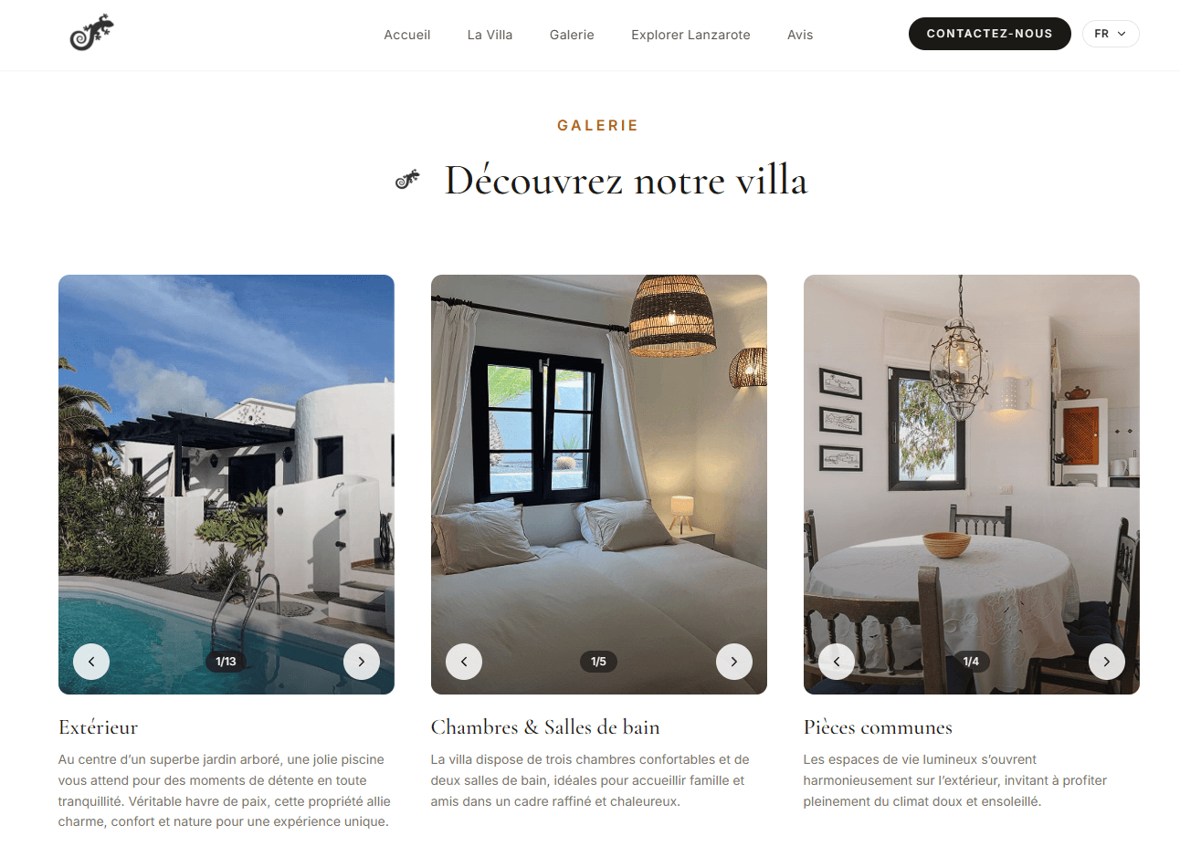 Casa Felix Lanzarote – Luxury Villa Showcase Website